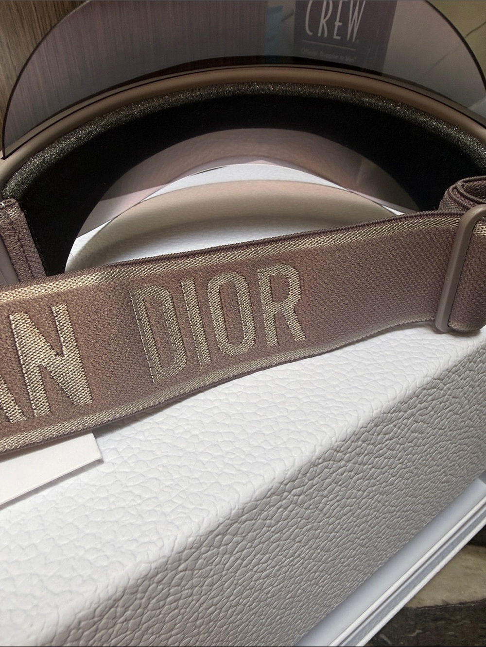 Dior Visor - DiorClub V1U - Mink Gray New w Box - Picture 11 of 17